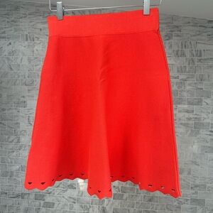 Ann Taylor Elegant Bright Orange Women's Skirt
